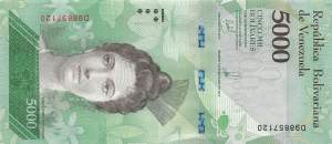 5000 Bolivares 2017